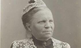 Bolette Gjør, first editor of the women's magazine Missionslæsning for Kvindeforeninger (Mission Reading for Women's Groups), started in 1884Picture